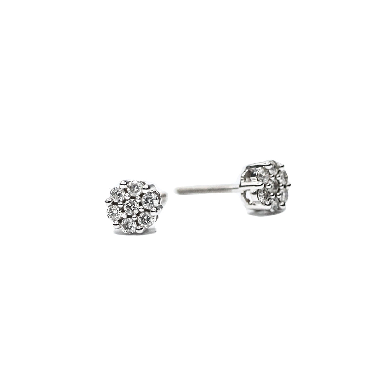 Aretes Flor oro Sancjewelry