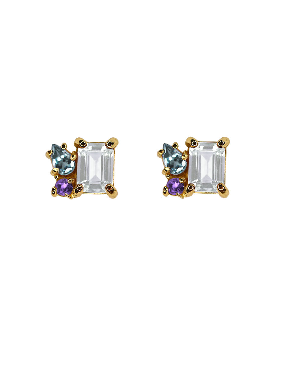 Aretes Ara piedras naturales