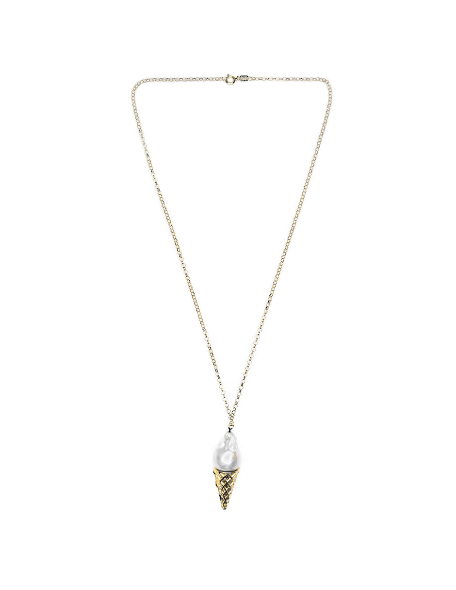 Collar Helado plata con Perla Natural Sancjewelry