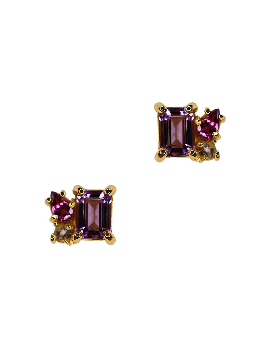 Aretes Ara Amatista