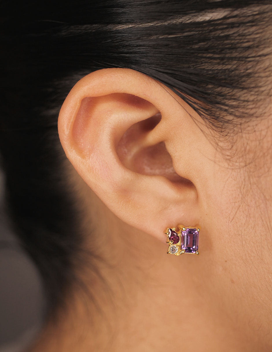 Aretes Ara Amatista