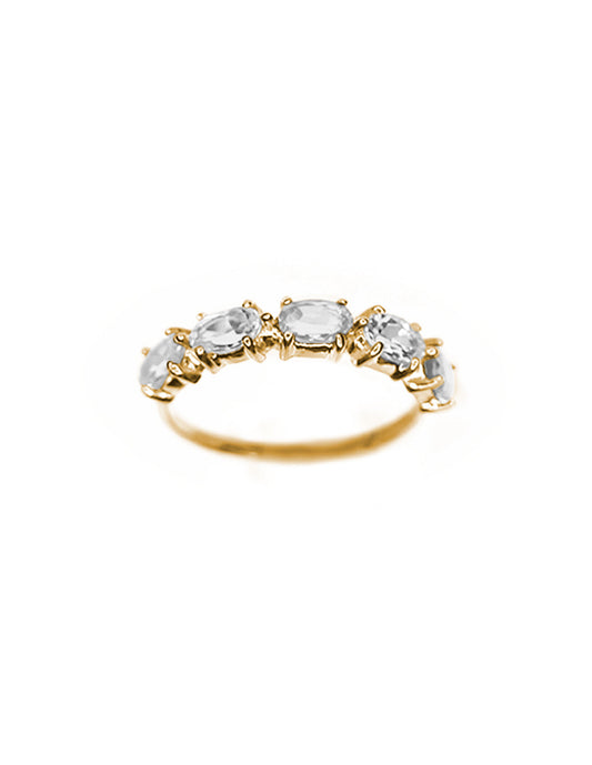 Anillo Bea topacio blanco Sancjewelry