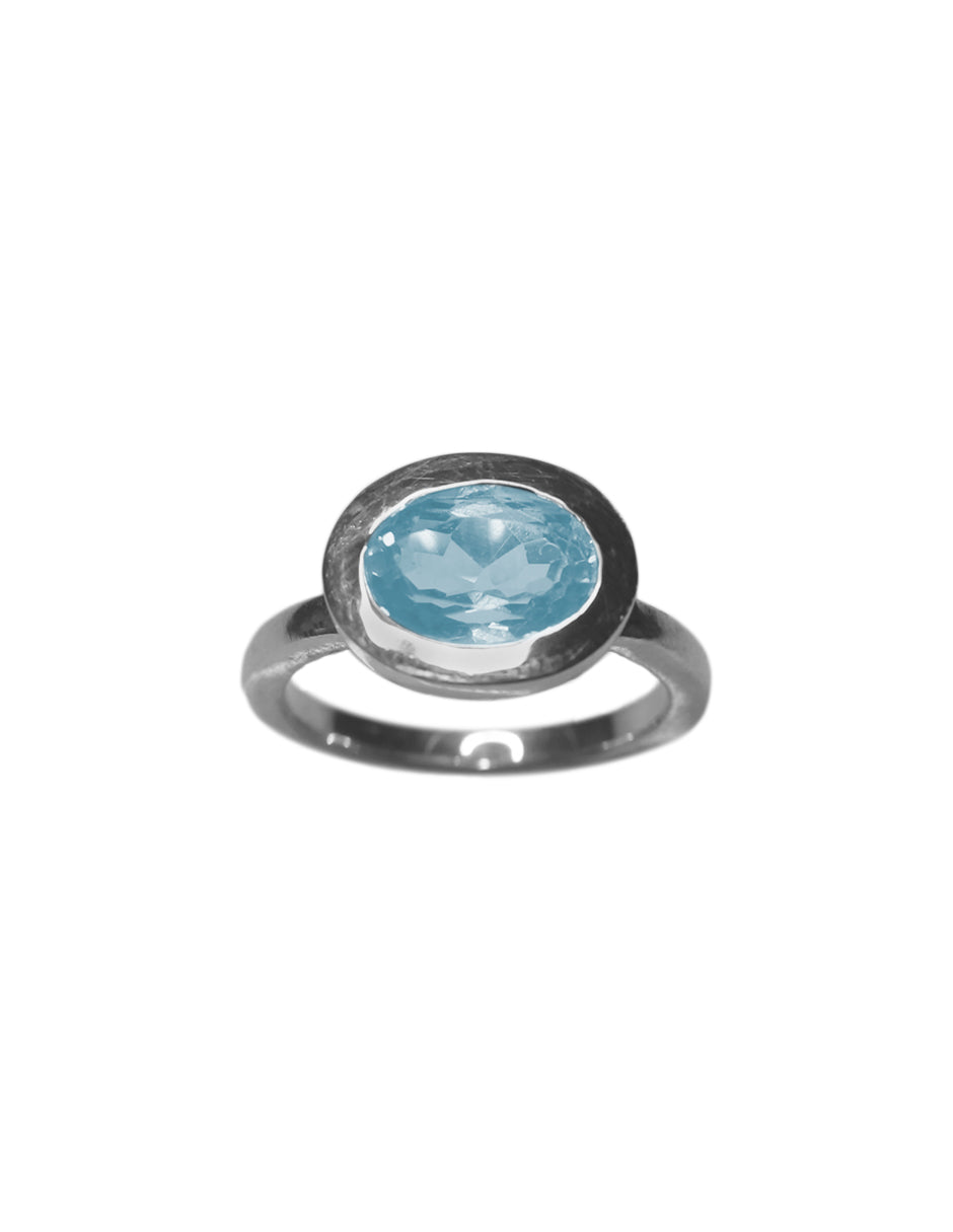Anillo Bere Topacio Azul