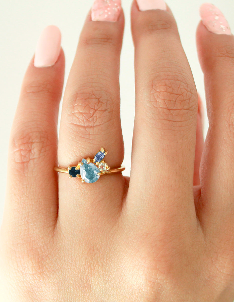 Anillo Greta Topacio Azul