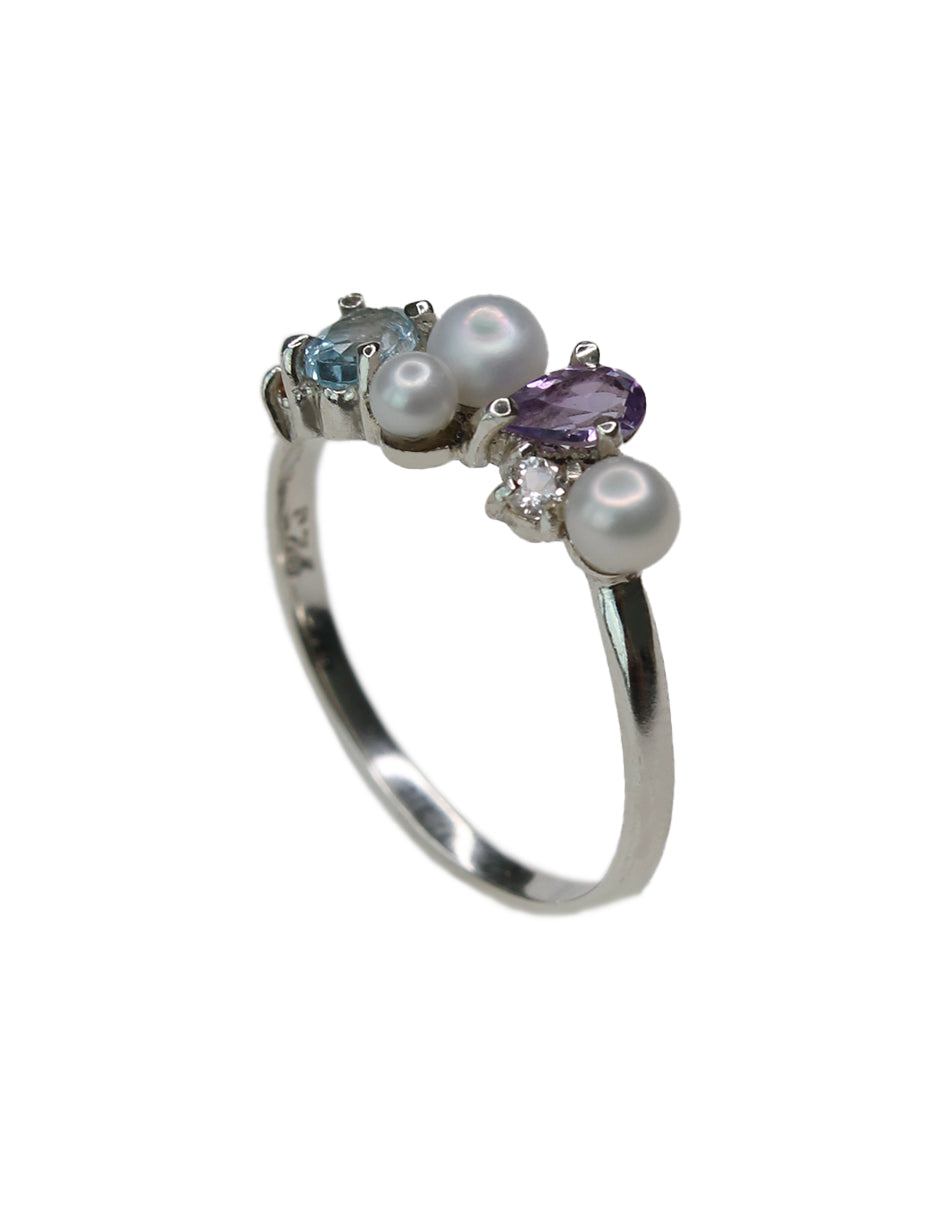 Anillo Karen plata Sancjewelry