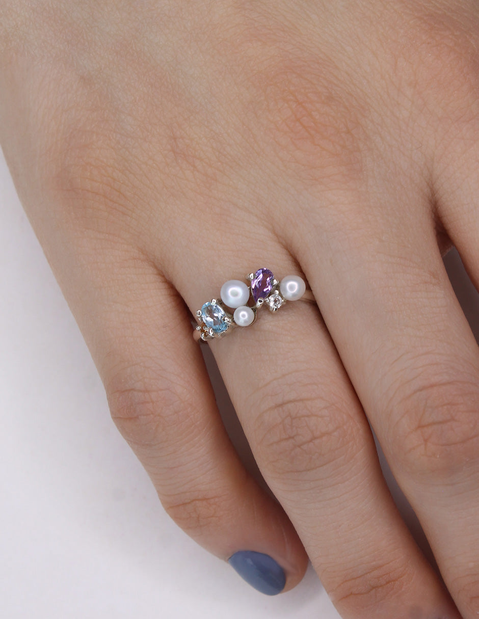 Anillo Karen plata Sancjewelry