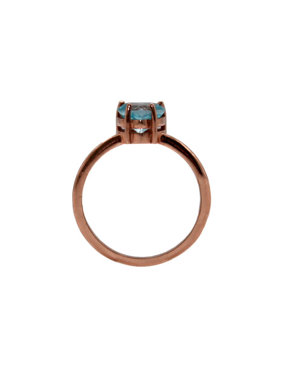 Anillo Love Topacio Azul