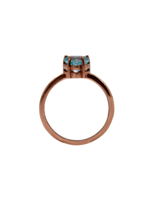 Anillo Love Topacio Azul oro Sancjewelry