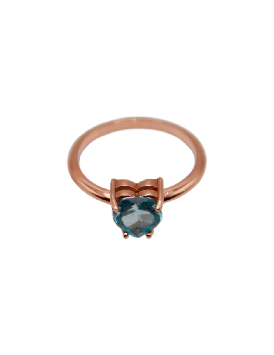 Anillo Love Topacio Azul