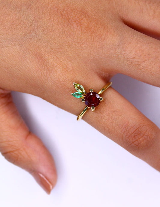 Anillo manzana SancJewelry