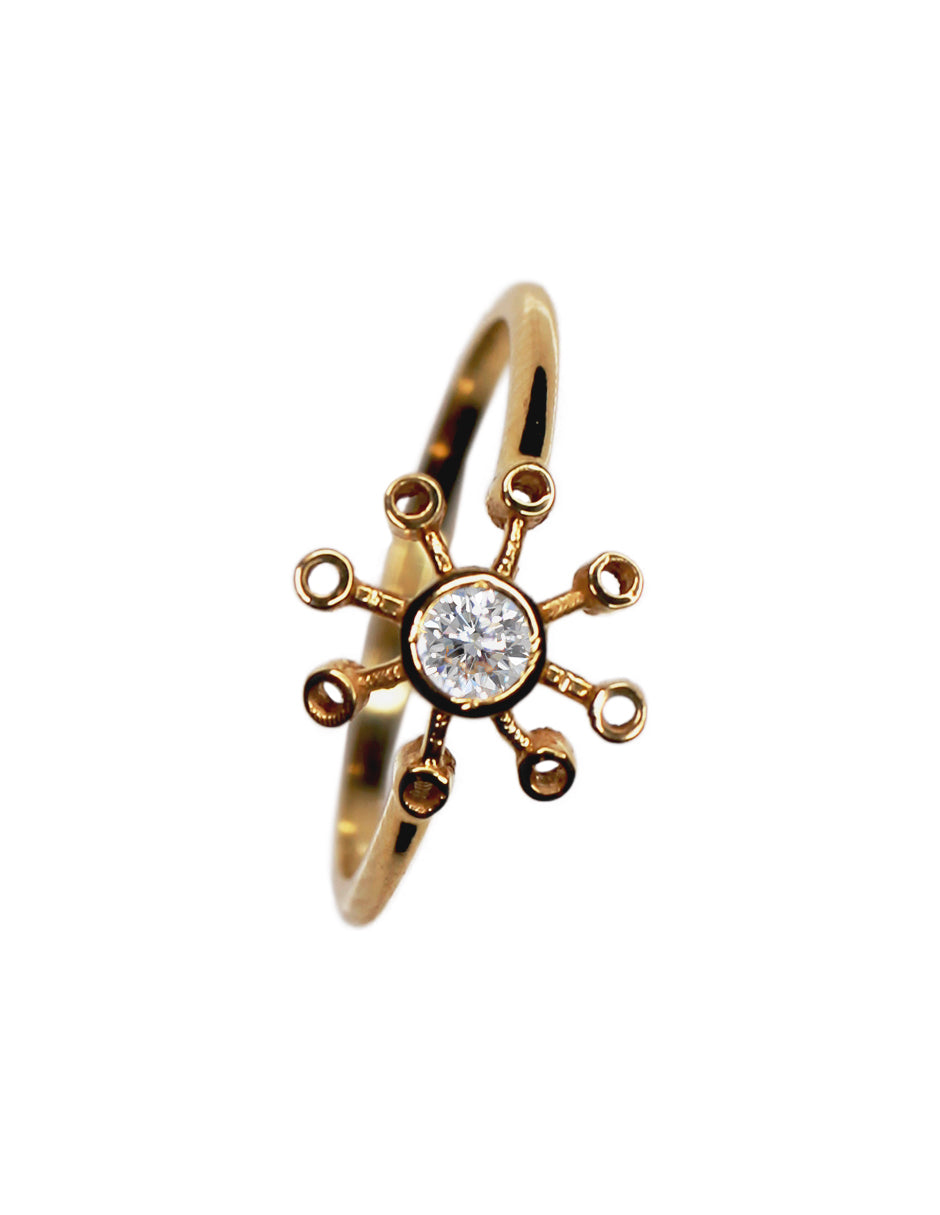 Anillo Mini Sol plata Sancjewelry