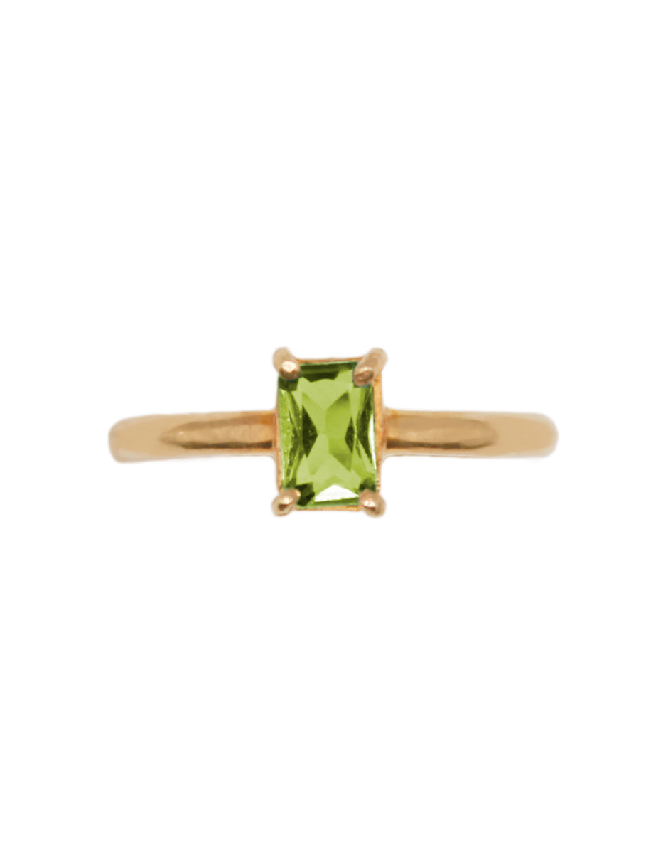 Anillo Sara Con Peridoto