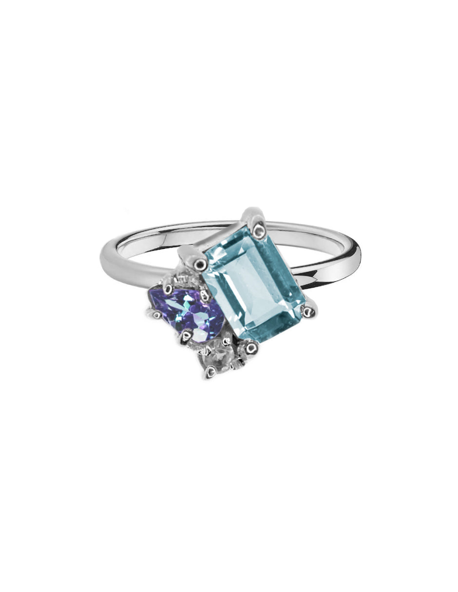 Anillo Ara piedras naturales