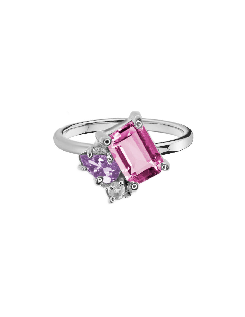 Anillo Ara piedras naturales