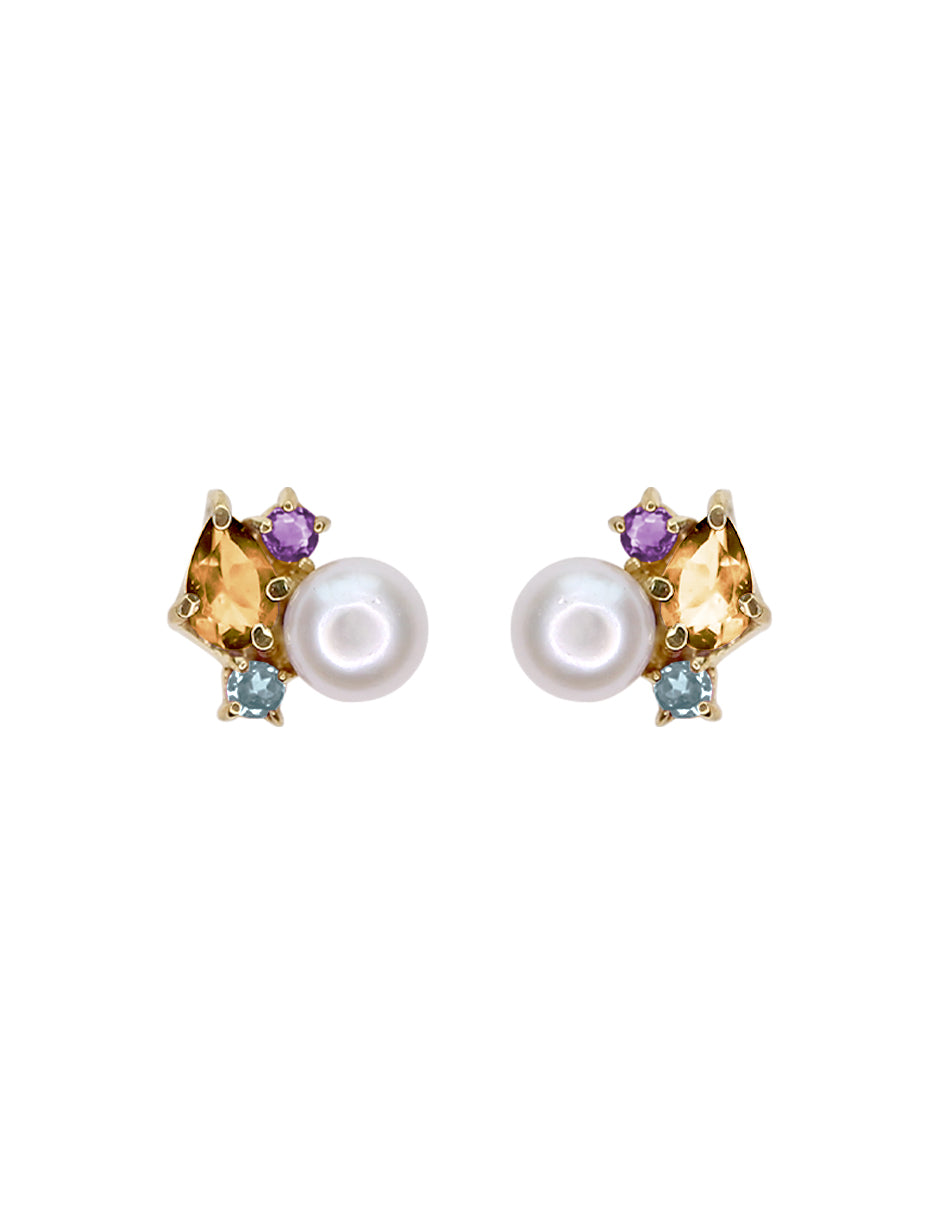 Aretes Angie piedras naturales