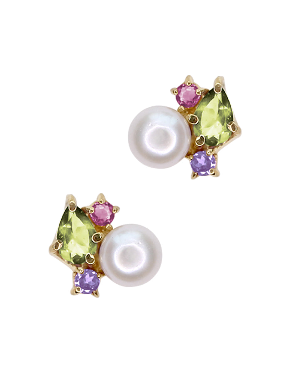 Aretes Angie piedras naturales