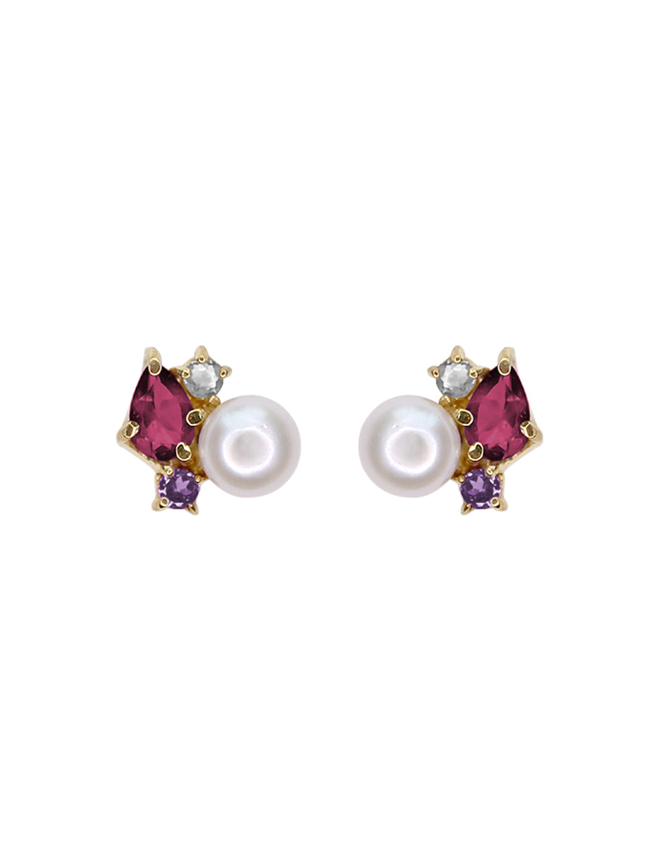 Aretes Angie piedras naturales