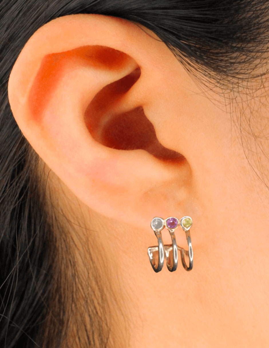 Arracadas con turmalinas Sanc Jewelry