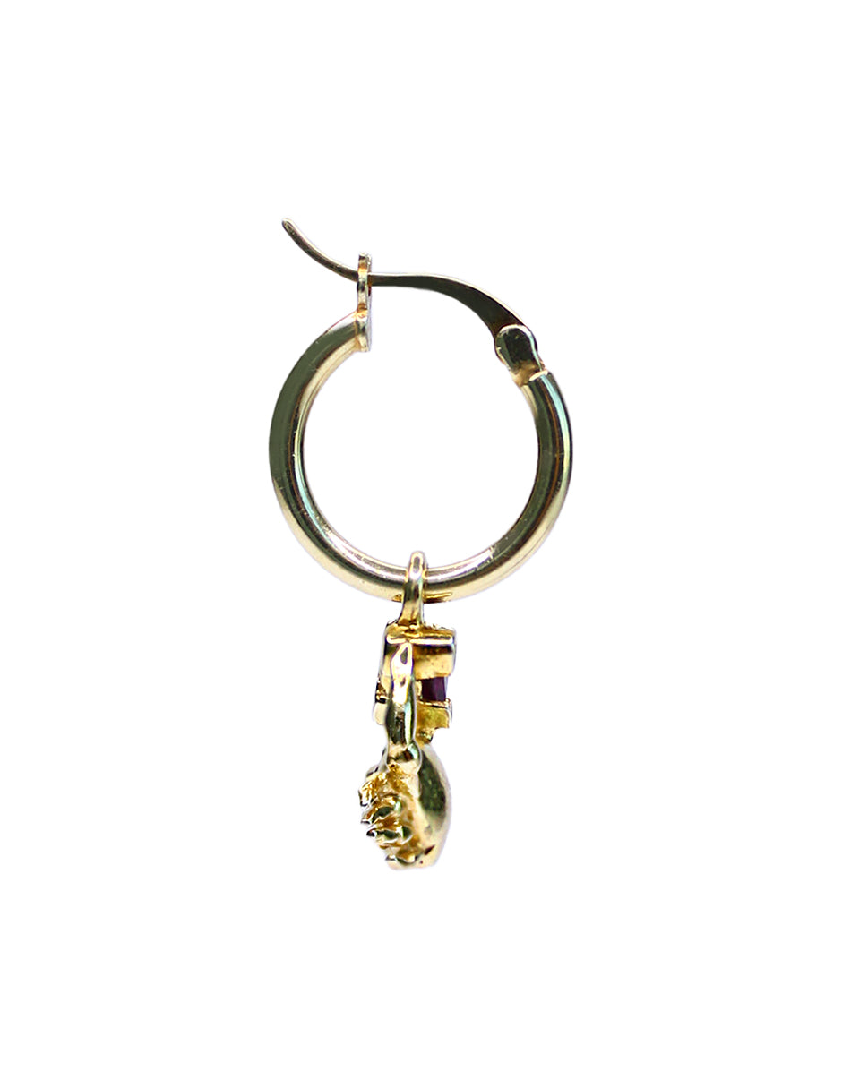 Charm mini cangrejo rodolita Sancjewelry