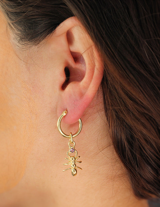 Charm Hormiga con Arracada plata Sancjewelry