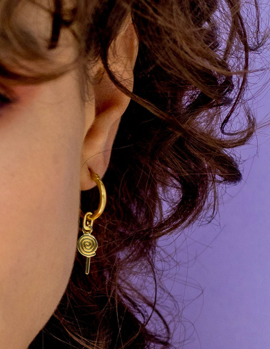 Charm paleta con Arracada plata Sancjewelry