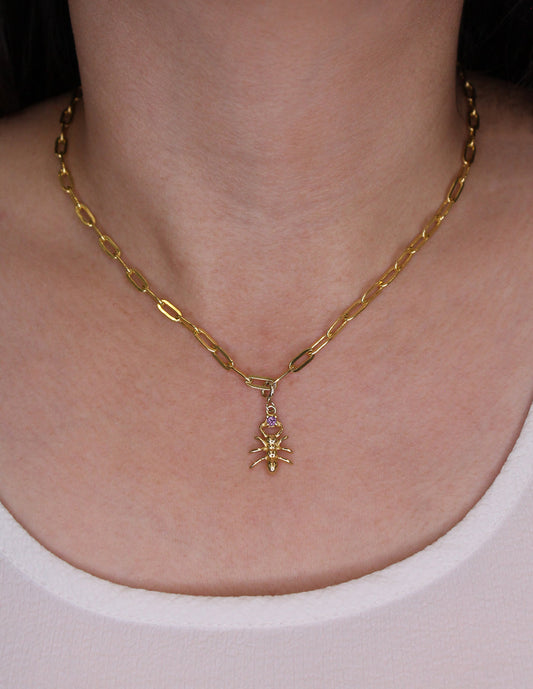 Charm Hormiga con broche plata Sancjewelry