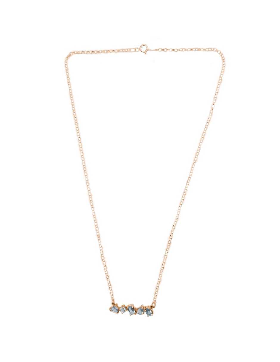 Collar Maria Topacio Azul