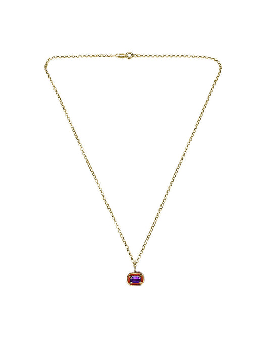 Collar Sweet Amatista plata Sancjewelry