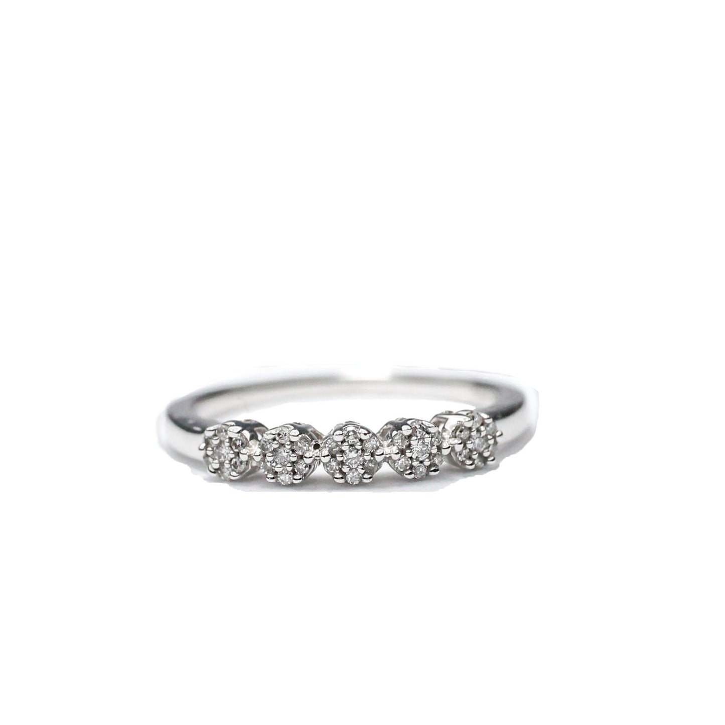 Anillo Flores con Diamantes oro Sancjewelry