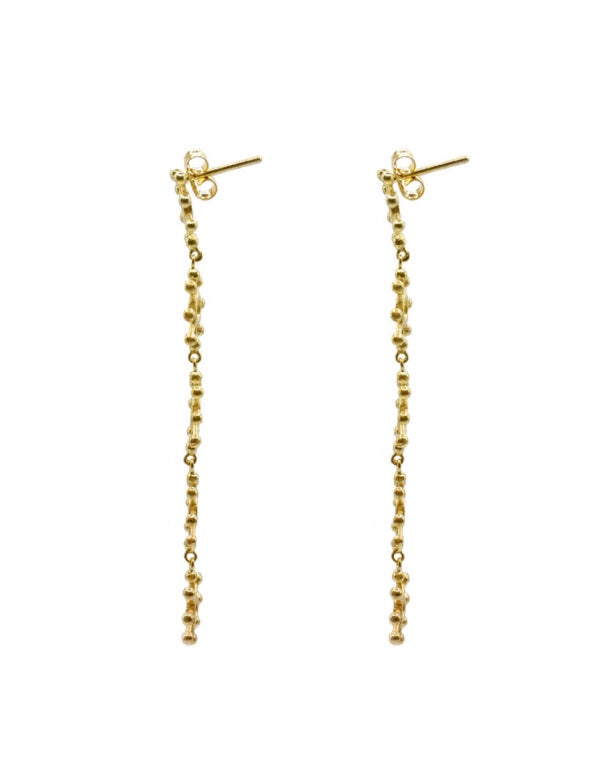 Aretes Largos Mini Soles plata Sancjewelry