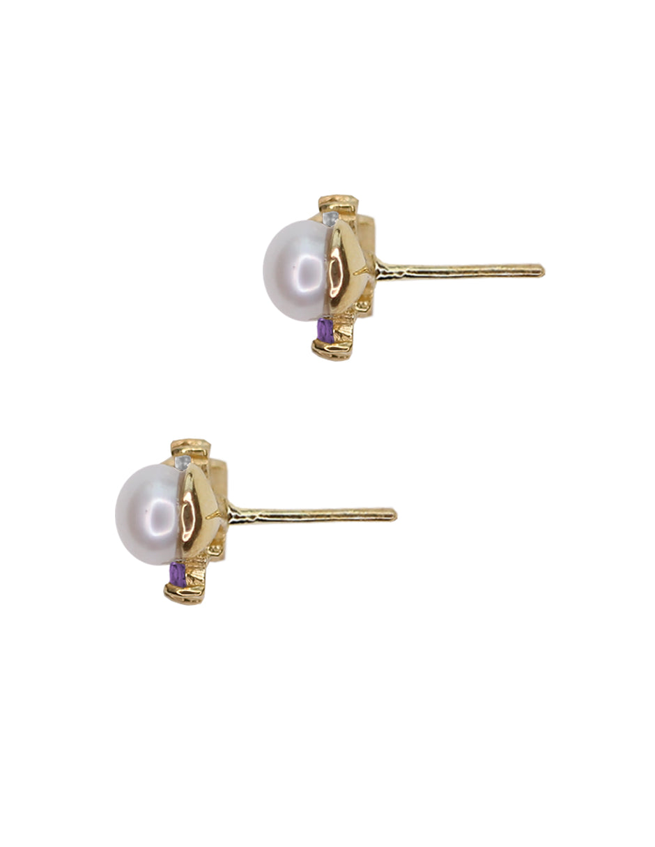 Aretes Angie Topacio Azul