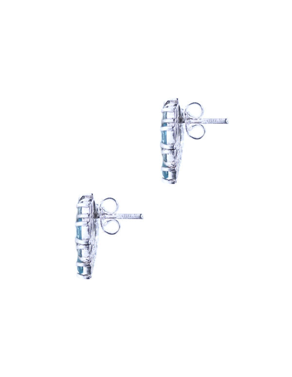 Aretes Corazón Azul