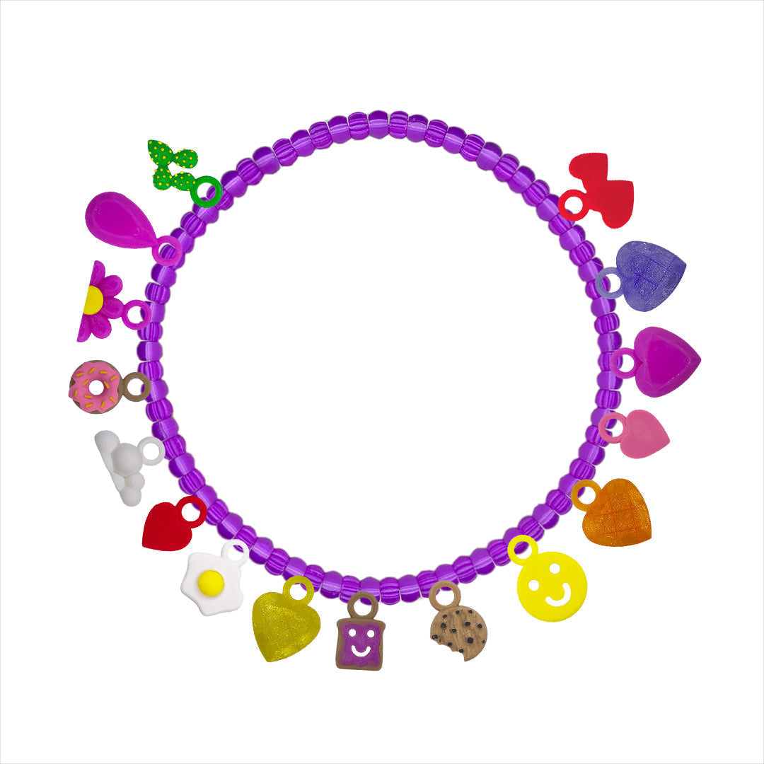 Collar+Pulsera con 10 Charms SancKids
