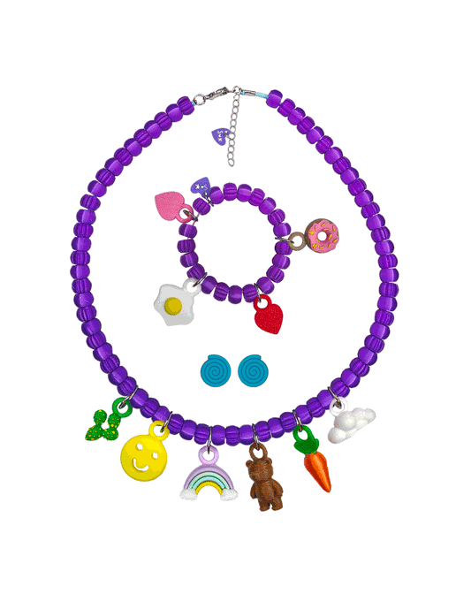 Collar+Pulsera con 10 Charms SancKids