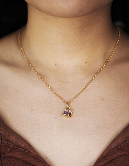 Collar Ara Amatista plata Sancjewelry