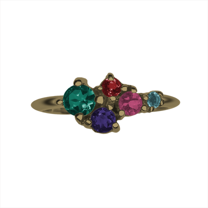 Anillo Lorena Plata [personalizado] Sancjewelry
