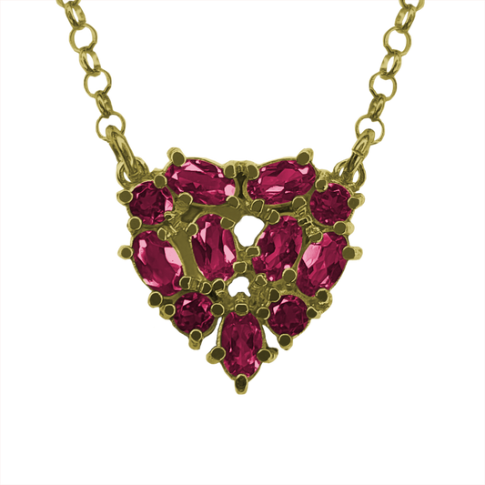 Collar Mini Corazón Plata .925 [Personalizado]