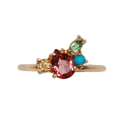 Anillo Greta Plata [personalizado] Sanjewelry