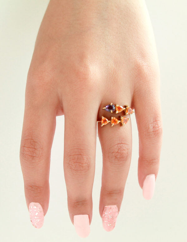 Anillo Snake Amarillo
