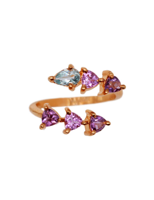 Anillo Snake Azul