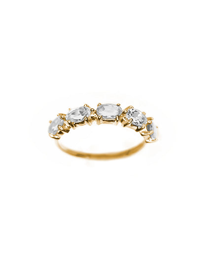 Anillo Bea topacio blanco Sancjewelry
