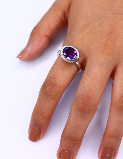 Anillo Bere amatista Sancjewelry