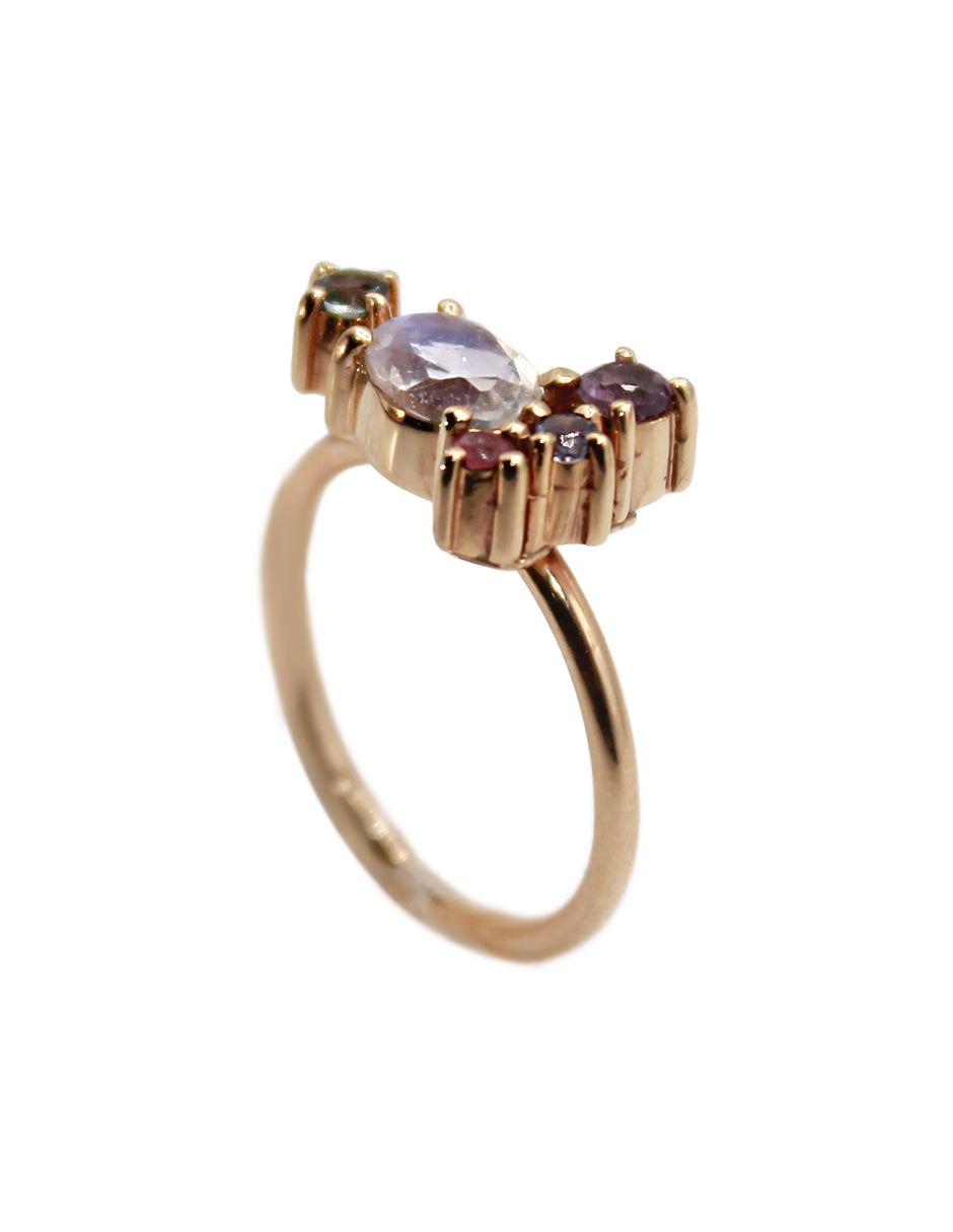 Anillo Moonstone Modelo Daniela