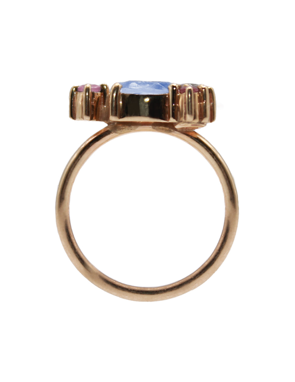 Anillo Daniela Topacio Azul SancJewelry