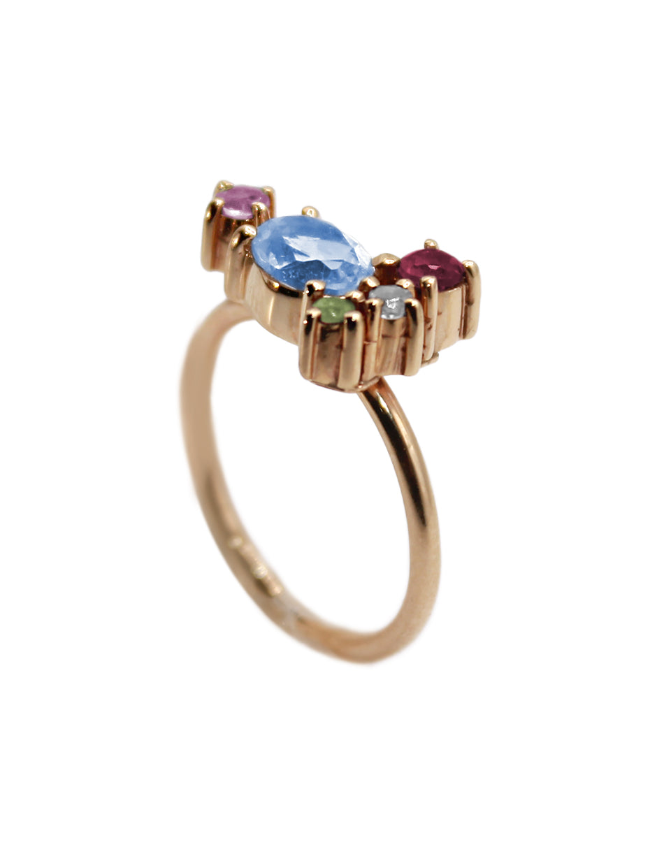 Anillo Daniela Topacio Azul SancJewelry
