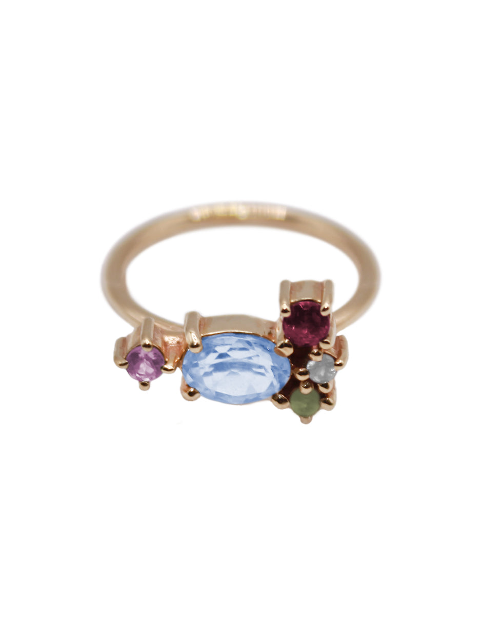 Anillo Daniela Topacio Azul SancJewelry
