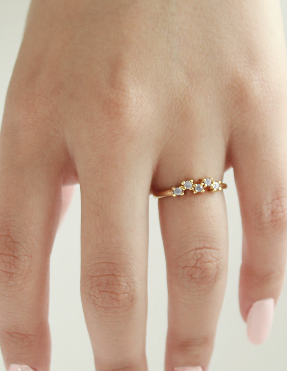 Anillo Eva Topacio Blanco SancJewelry