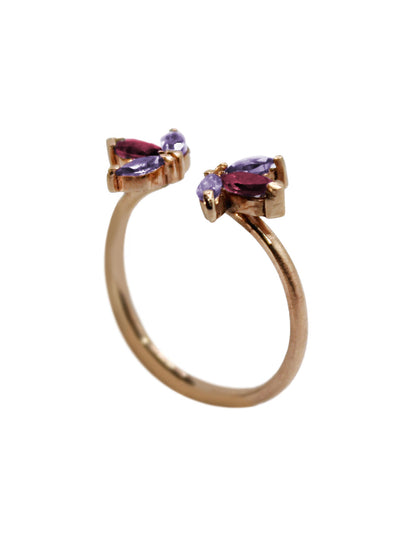 Anillo Flor piedras naturales Iolita Sancjewelry 