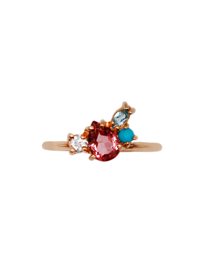 Anillo Greta turmalina rosa en plata Sancjewelry