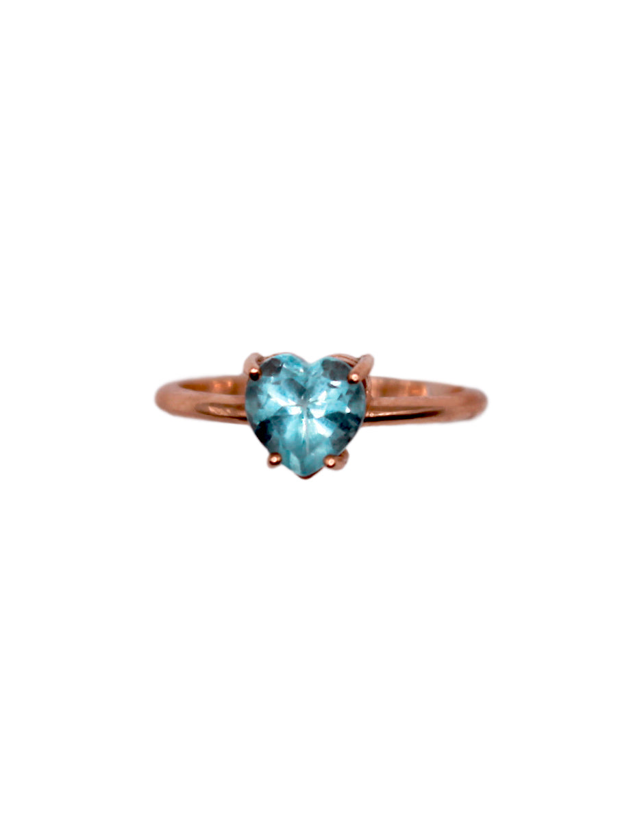 Anillo Love Topacio Azul